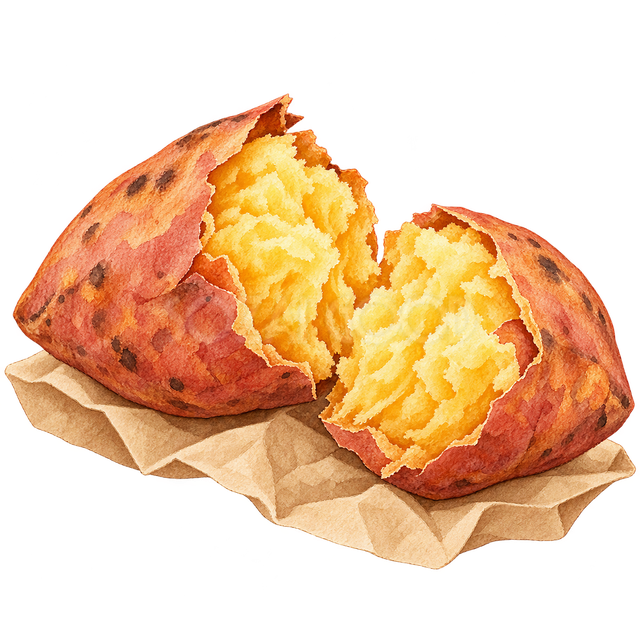 焼き芋の挿絵