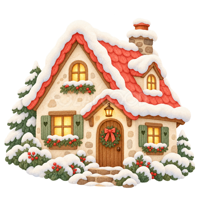 雪の家の挿絵