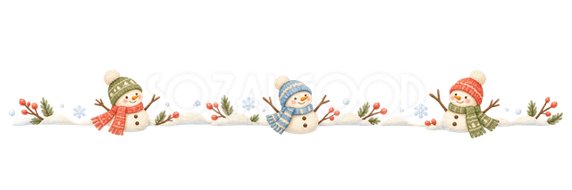 雪だるまの冬ライン