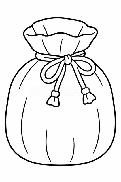 湯たんぽの塗り絵