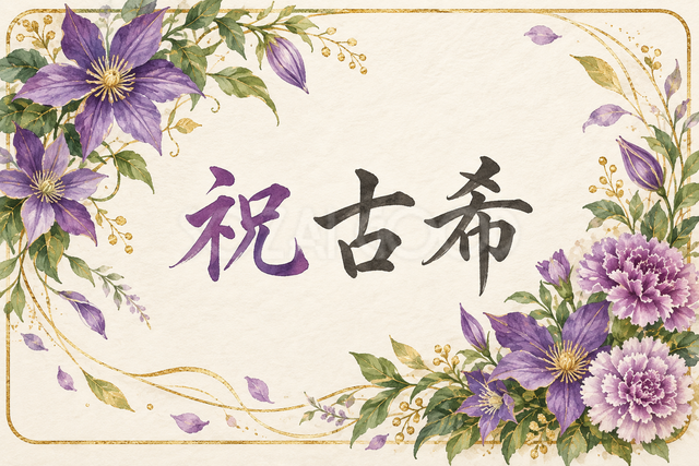 祝 古希
