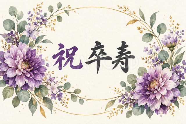 祝 卒寿
