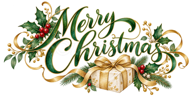 贈り物のクリスマス文字