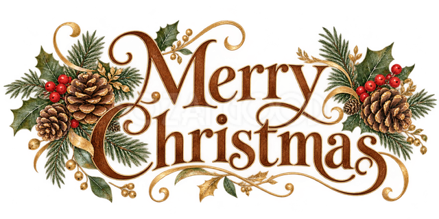 木の実のクリスマス文字