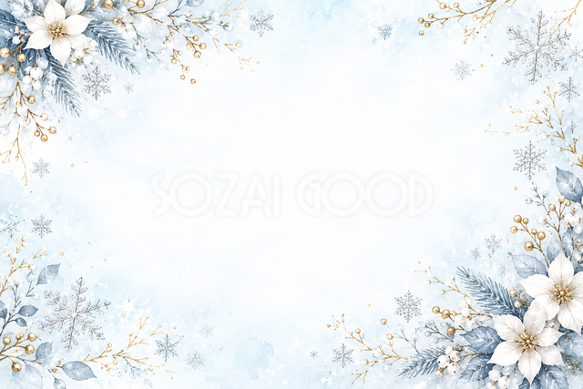 雪の結晶の青いクリスマス背景