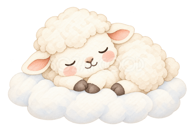 雲の上で眠る羊