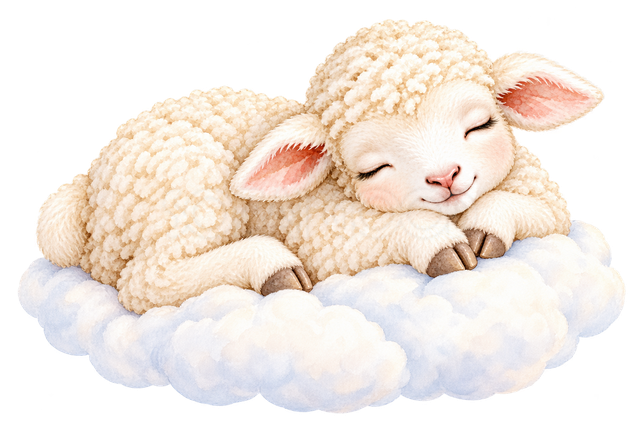 雲の上で眠る羊