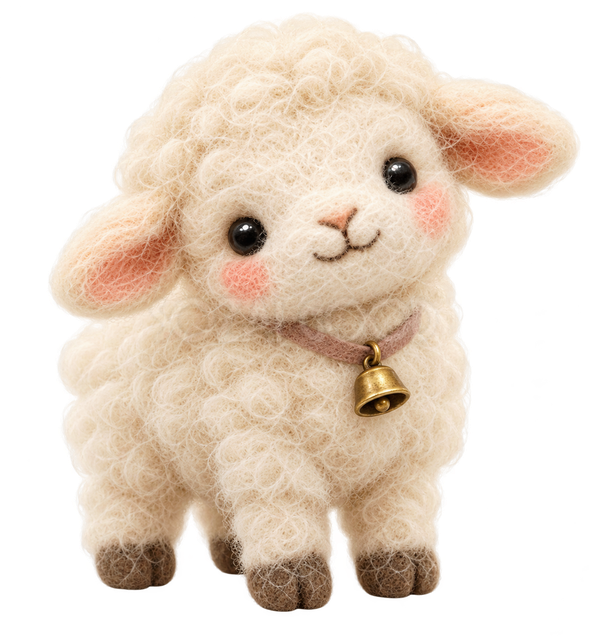 小さな鈴をつけた羊