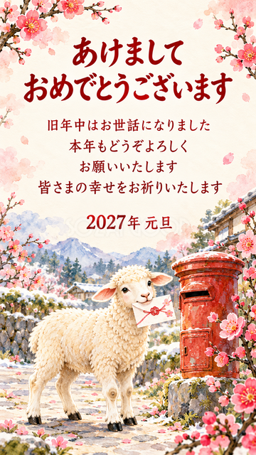 手紙を届ける羊