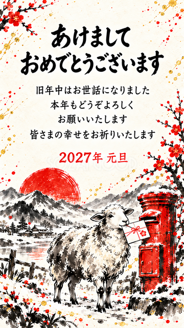 手紙を届ける羊