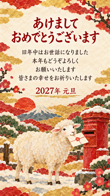 手紙を届ける羊