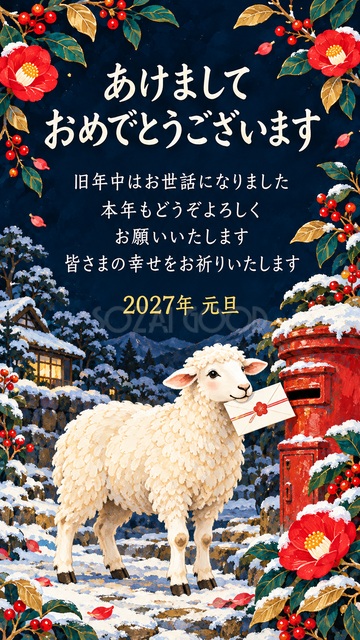 手紙を届ける羊