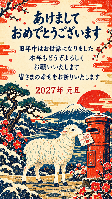 手紙を届ける羊