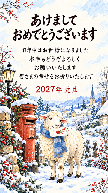 手紙を届ける羊