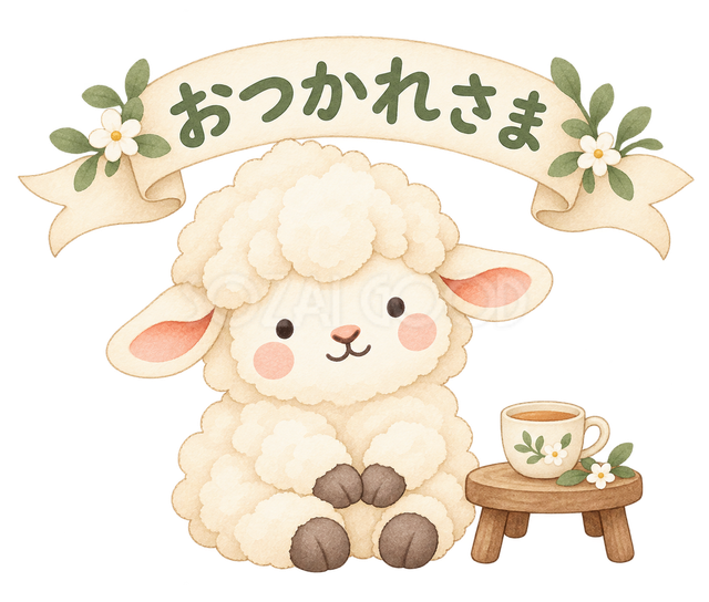 おつかれさまの羊