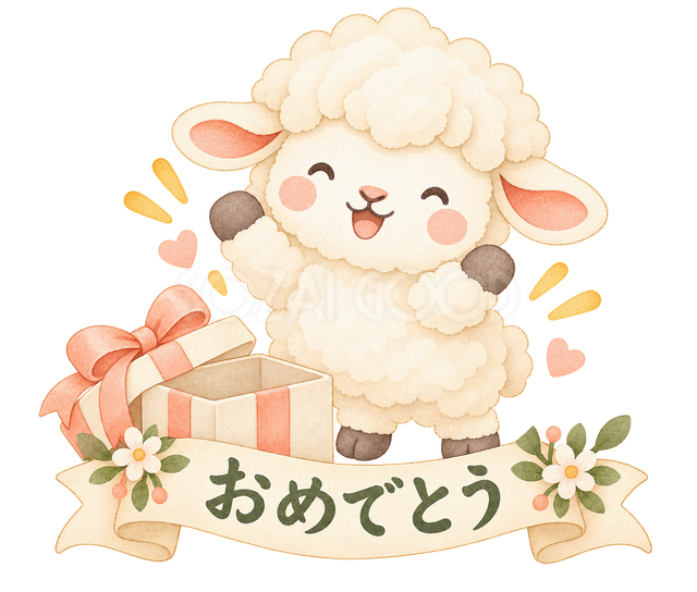 おめでとうの羊