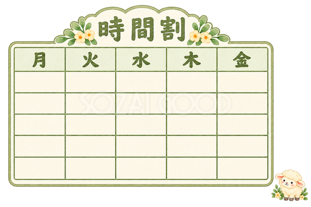 時間割と羊