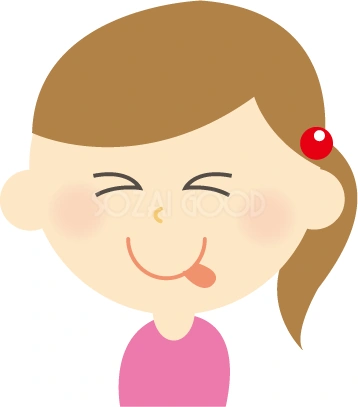 楽しそうに笑う女性のイラスト