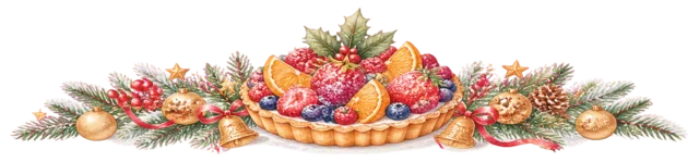 色とりどりのキャンディを描いた水彩絵本タッチのクリスマスお菓子・食べ物ライン