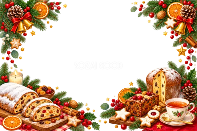 キャンディマーケットワゴンのクリスマスメッセージカード