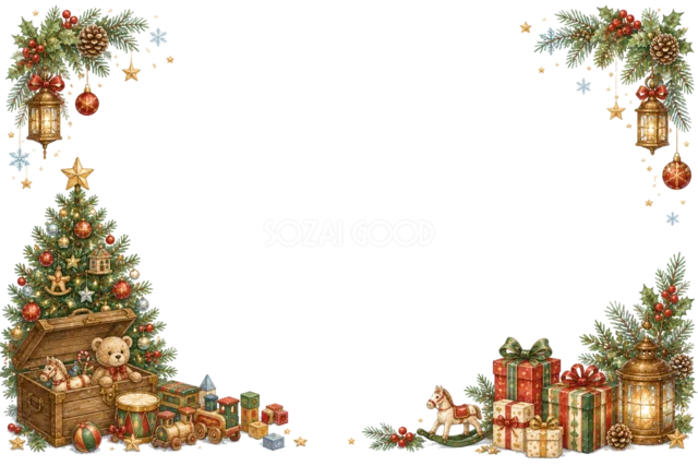 クリスマスおもちゃ工房のメッセージカード