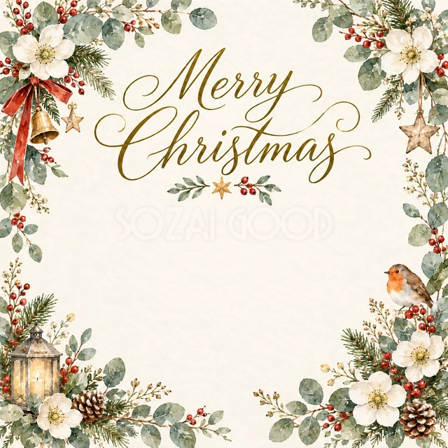 花屋のクリスマスリース（自由記入用）