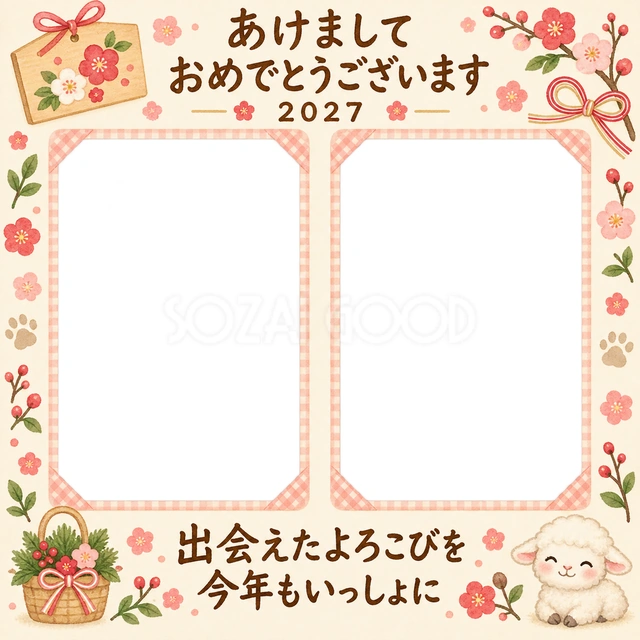 お迎えの日のアルバムの水彩イラスト