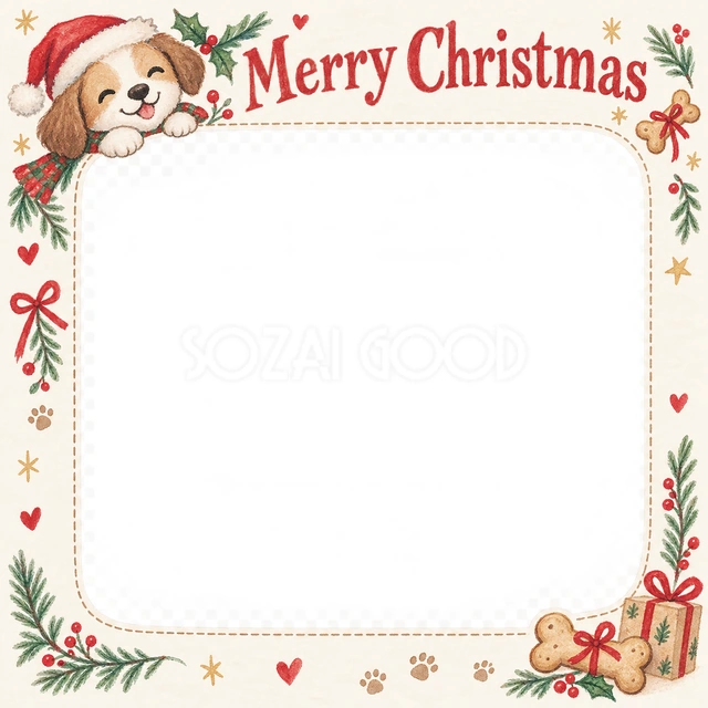 骨形クッキーのクリスマスイラスト