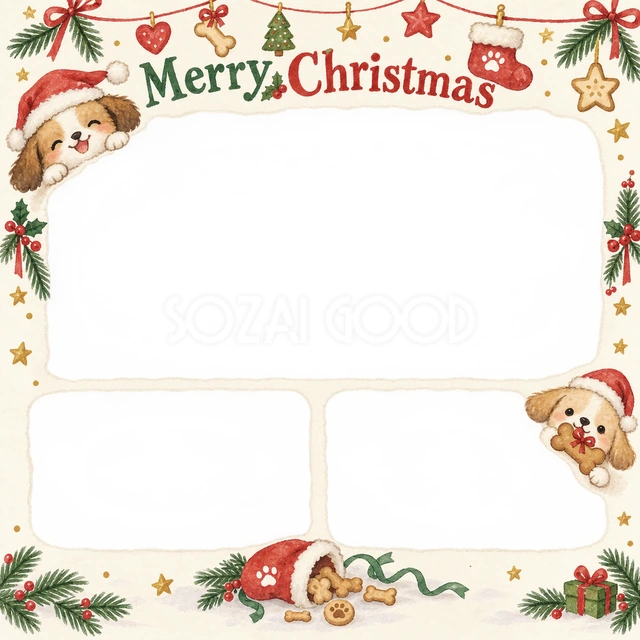 おやつのくつしたのクリスマスイラスト