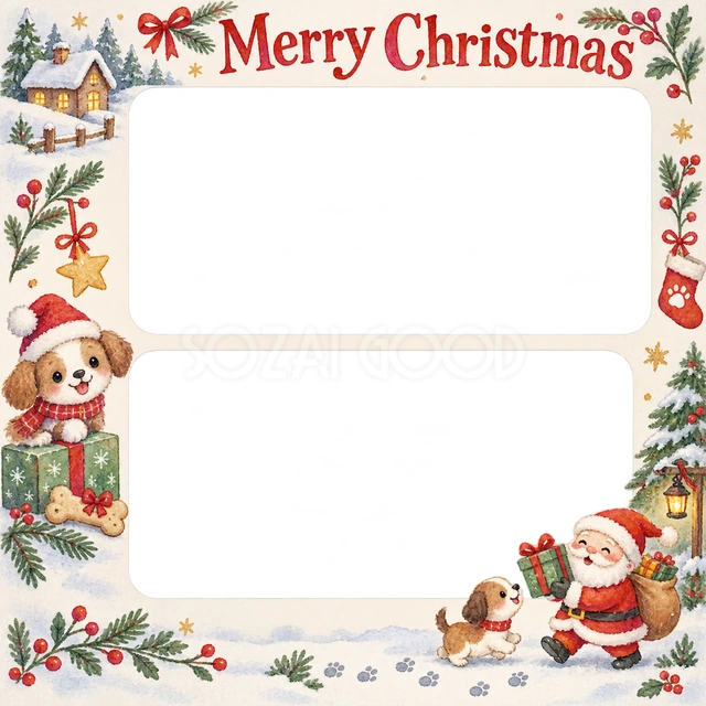 贈り物の箱のクリスマスイラスト
