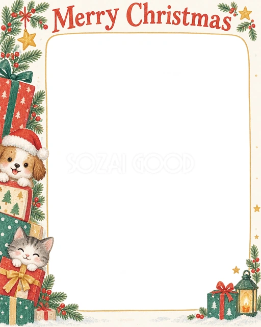 贈り物の箱のクリスマスイラスト