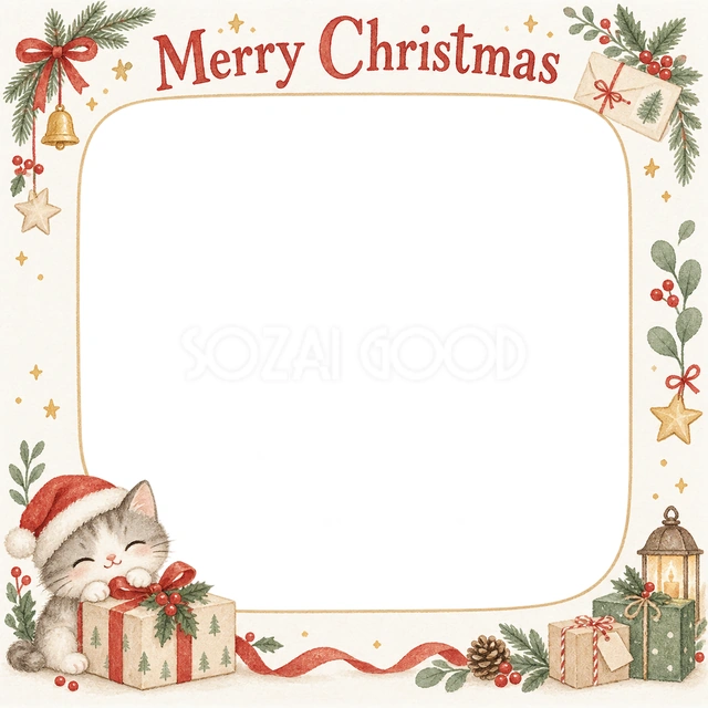 贈り物の箱のクリスマスイラスト