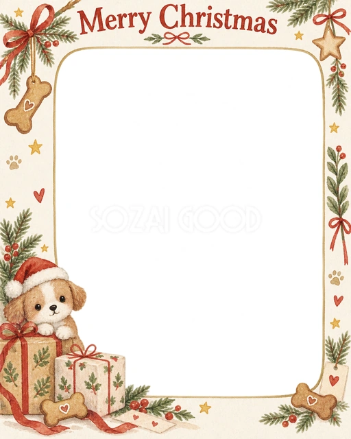 骨形クッキーのクリスマスイラスト