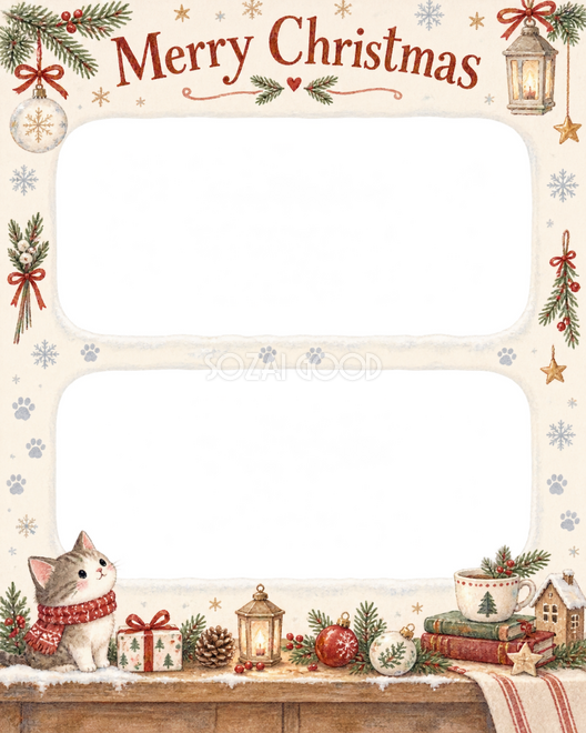 雪の足あとのクリスマス枠