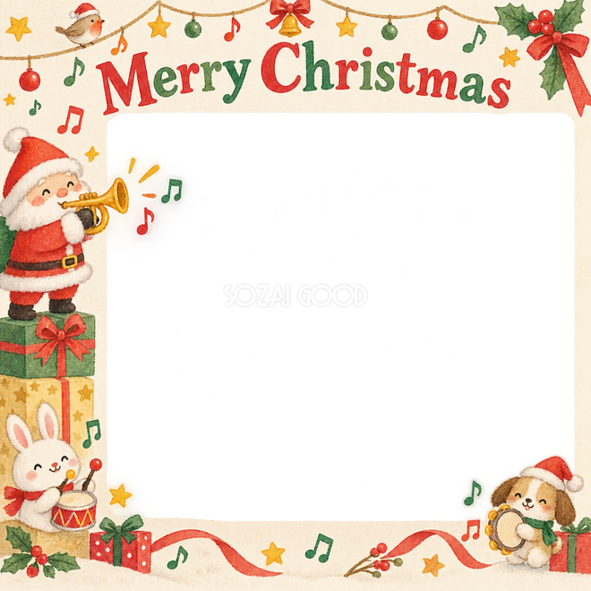 楽器のお祝いのクリスマス枠 楽器のお祝いのクリスマス枠