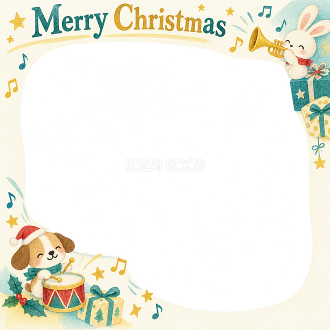 楽器のお祝いのクリスマス枠 楽器のお祝いのクリスマス枠