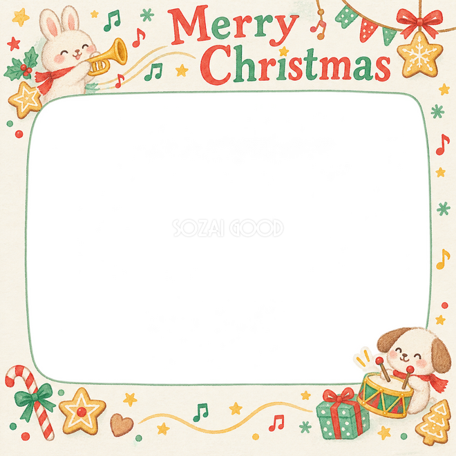 楽器のお祝いのクリスマス枠 楽器のお祝いのクリスマス枠