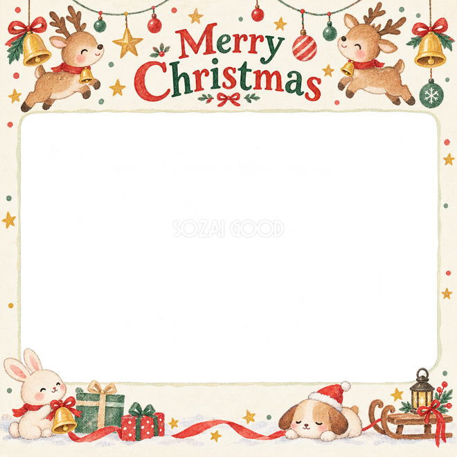 トナカイとベルのクリスマス枠