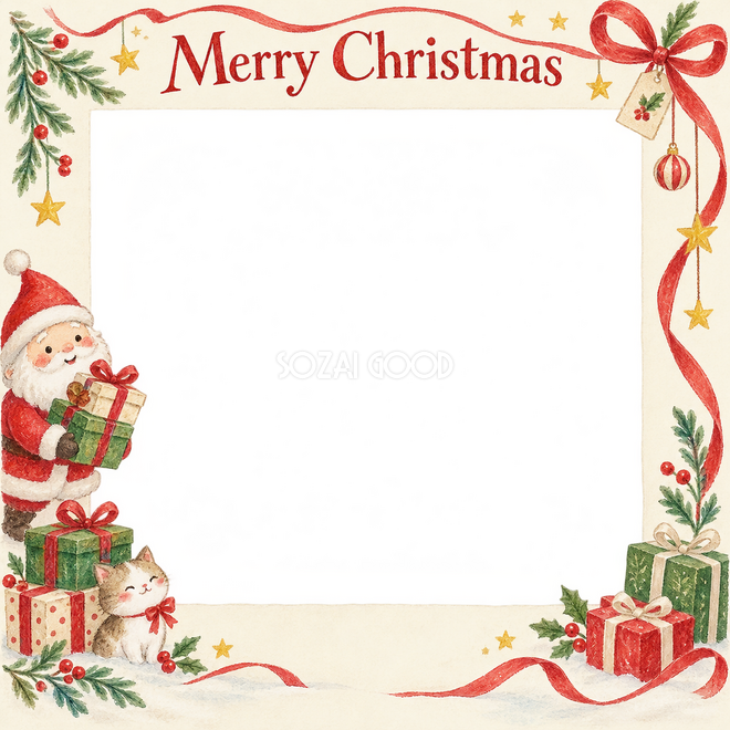 贈り物の結び目のクリスマス枠 贈り物の結び目のクリスマス枠