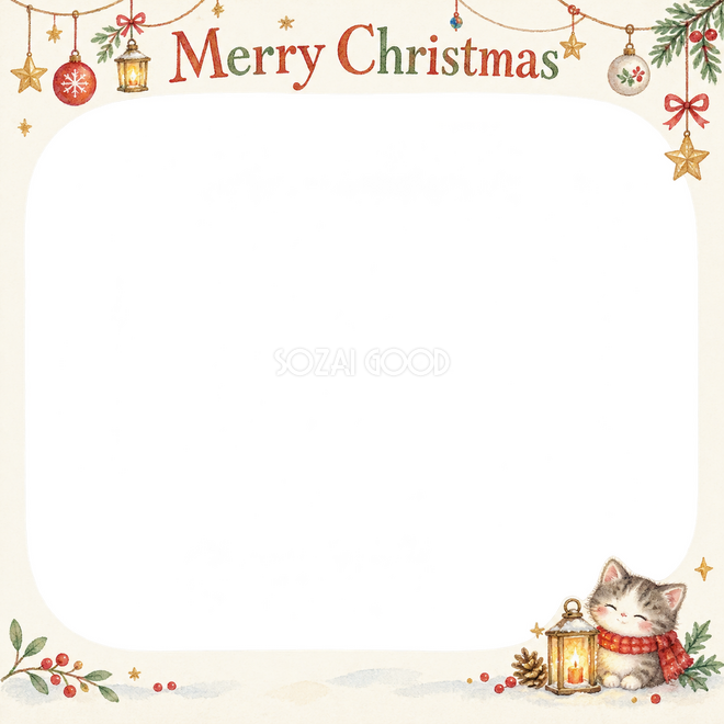 あたたかな灯りのクリスマス枠 あたたかな灯りのクリスマス枠