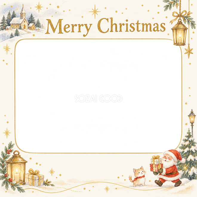 あたたかな灯りのクリスマス枠 あたたかな灯りのクリスマス枠