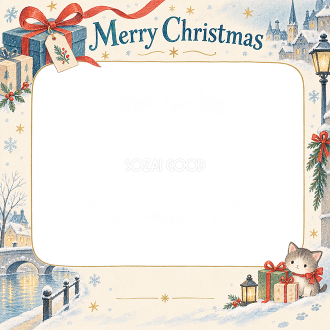 贈り物の結び目のクリスマス枠 贈り物の結び目のクリスマス枠