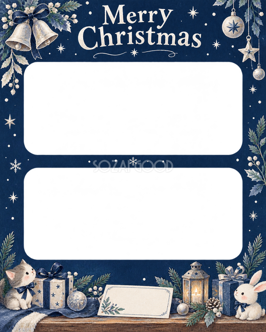 ベルと冬の葉のクリスマス枠