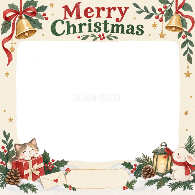 ベルと冬の葉のクリスマス枠