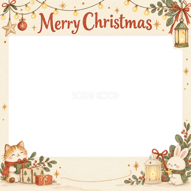 光のガーランドのクリスマス枠