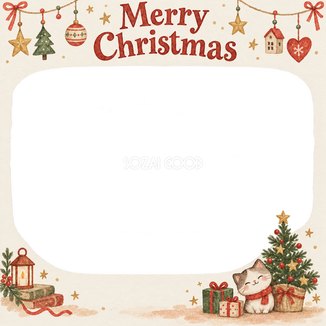小さなツリーのクリスマス枠