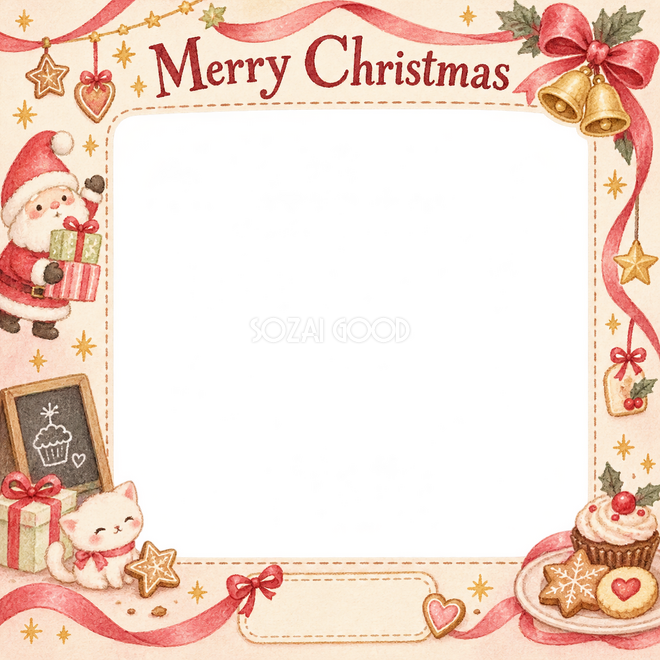 リボンとベルのクリスマス枠