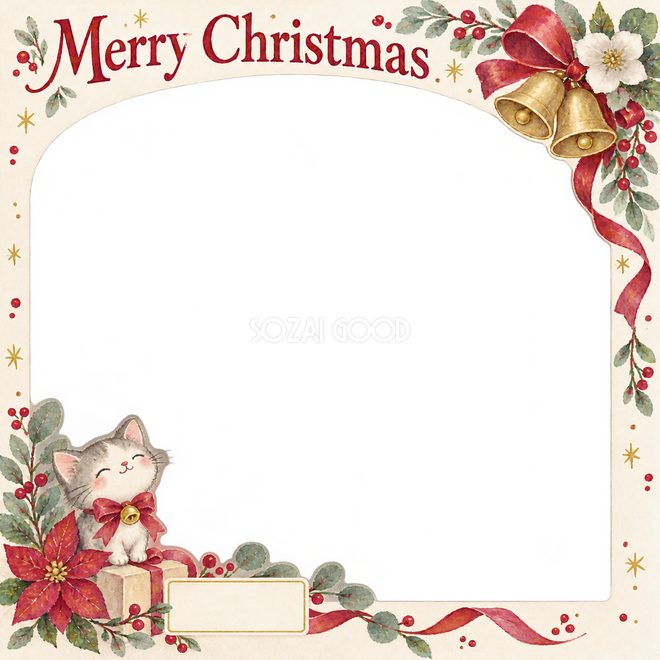 リボンとベルのクリスマス枠