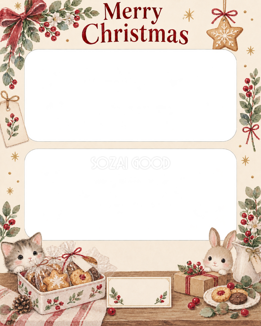 焼き菓子の包みのクリスマス枠