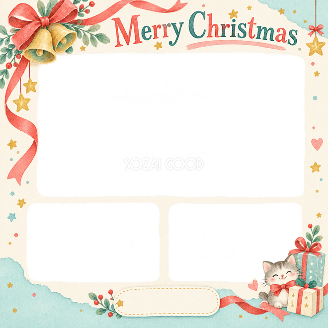 リボンとベルのクリスマス枠